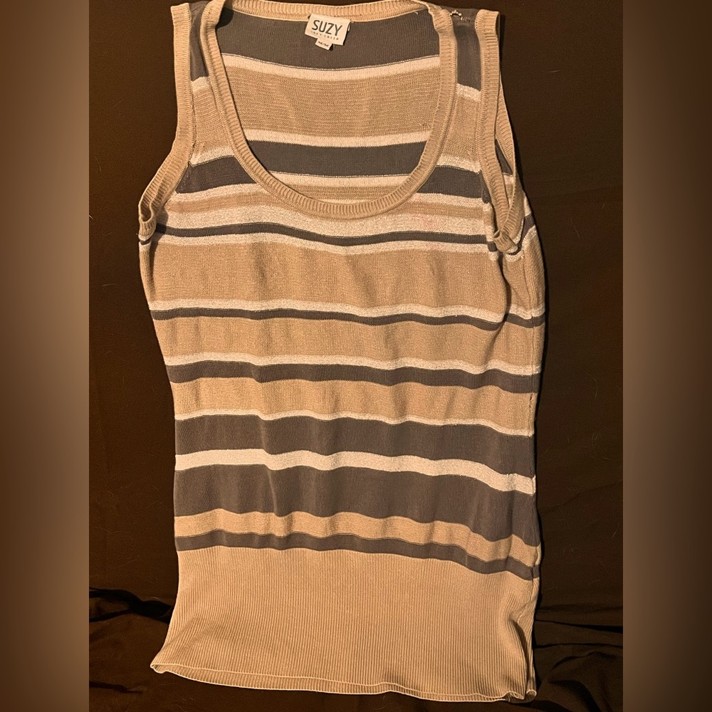 M/M Suzy Shier striped dressy tank